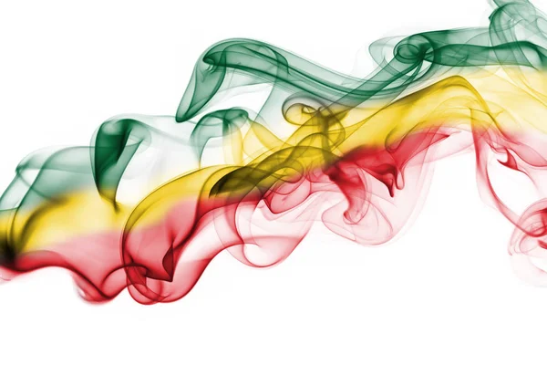 Etiópia bandeira nacional do fumo — Fotografia de Stock