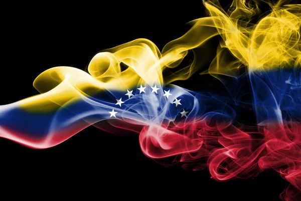 Venezuela smoke flag — Stock Photo, Image