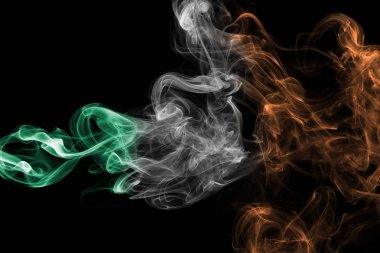 İrlanda bayrağı duman