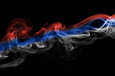 Rusya bayrağı duman