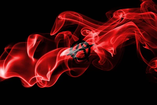 Bandeira de fumo anárquica — Fotografia de Stock