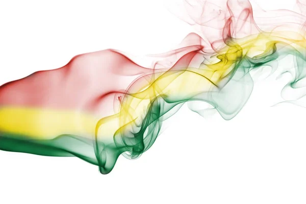 ボリビア国旗煙 — ストック写真