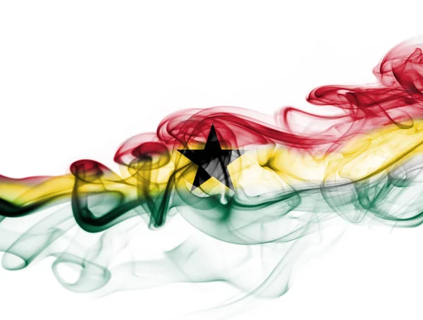 Bandera de humo Ghana — Foto de Stock