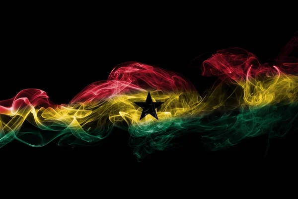 Vlajka Ghany kouře — Stock fotografie