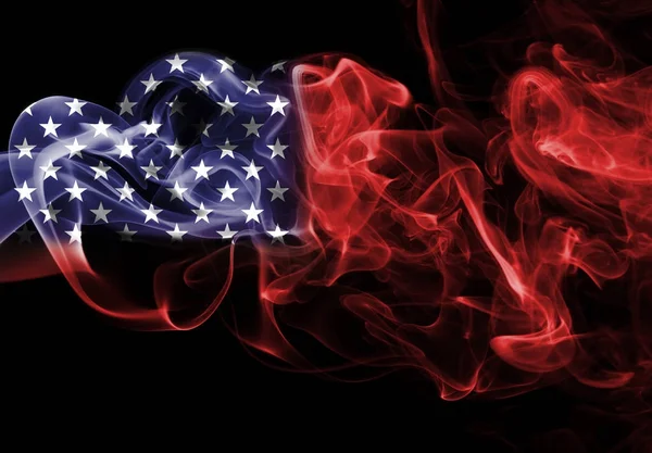 Estados Unidos bandera humo — Foto de Stock
