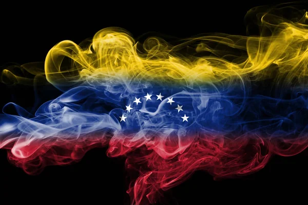 Venezuela fumaça bandeira — Fotografia de Stock