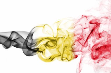 Belçika bayrağı duman