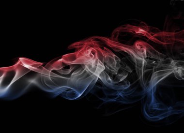 Hollanda bayrağı duman