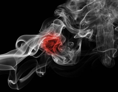 Japonya bayrağı duman