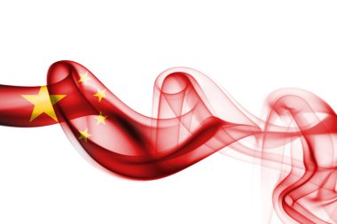 Çin bayrağı duman