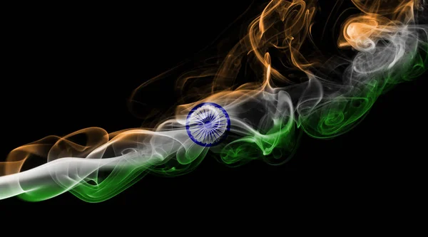 Курение флага Индии — стоковое фото