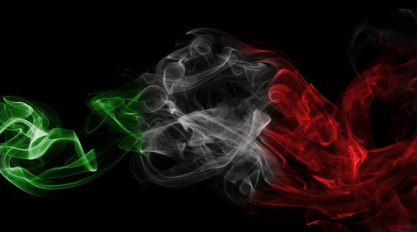 意大利国旗烟 — 图库照片