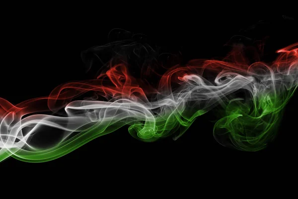 Hongrie drapeau fumée — Photo
