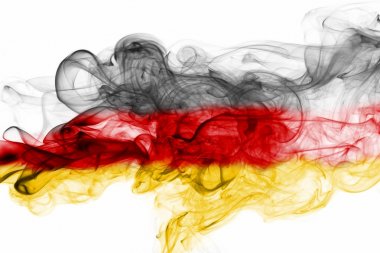 Almanya bayrağı duman