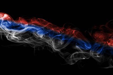 Rusya bayrağı duman