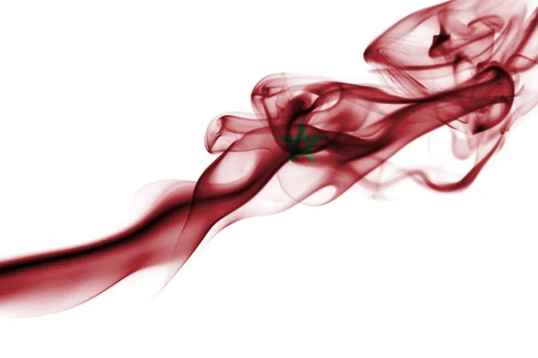 Morocco smoke flag — Stock Photo, Image