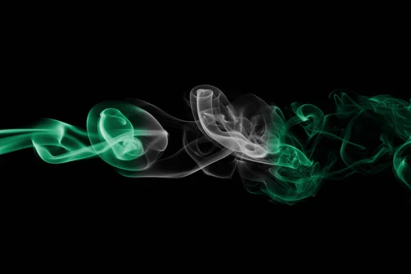 Nigeria smoke flag — Stock Photo, Image