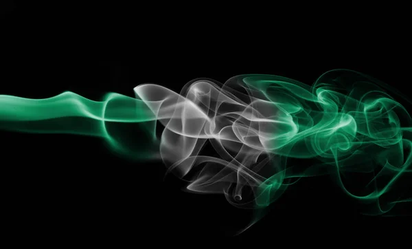 Vlajka Nigérie kouře — Stock fotografie