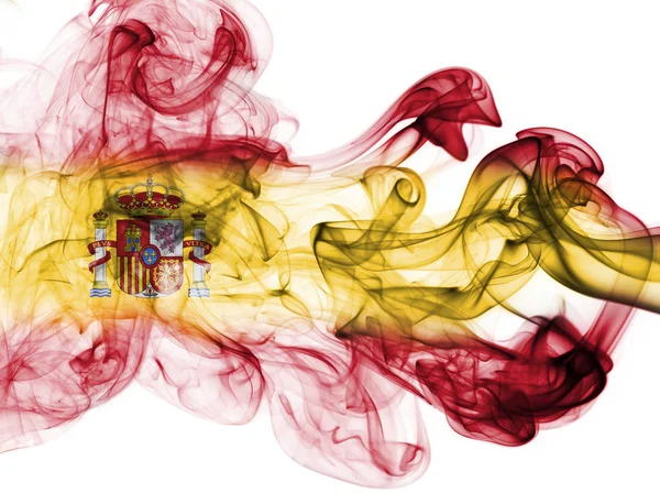 İspanya bayrağı duman — Stok fotoğraf