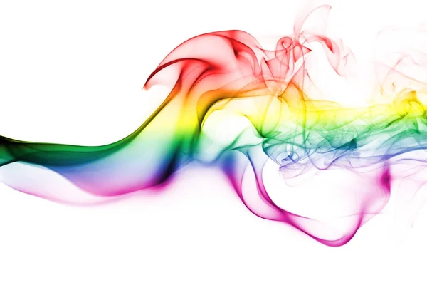 Colorful rainbow smoke — Stock Photo, Image