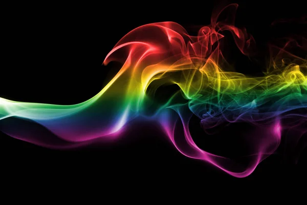 Humo colorido del arco iris — Foto de Stock