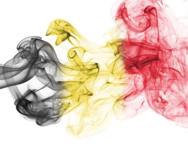 Belçika bayrağı duman