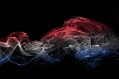 Hollanda bayrağı duman