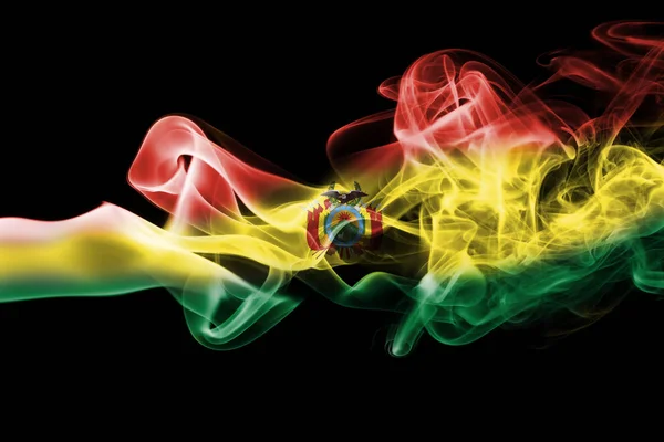 Bolivia national smoke flag — Stock Photo, Image