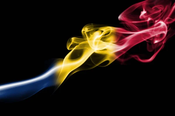 Chad smoke flag — Stock Photo, Image