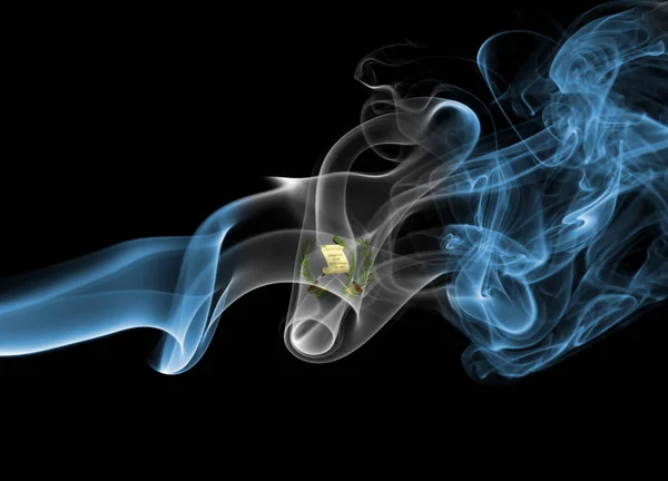 Guatemala smoke flag — Stock Photo, Image
