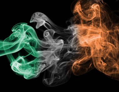 İrlanda bayrağı duman