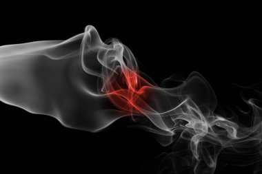 Japonya bayrağı duman