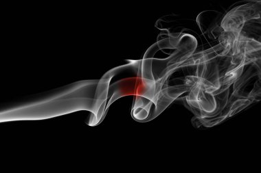 Japonya bayrağı duman