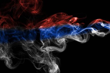 Rusya bayrağı duman