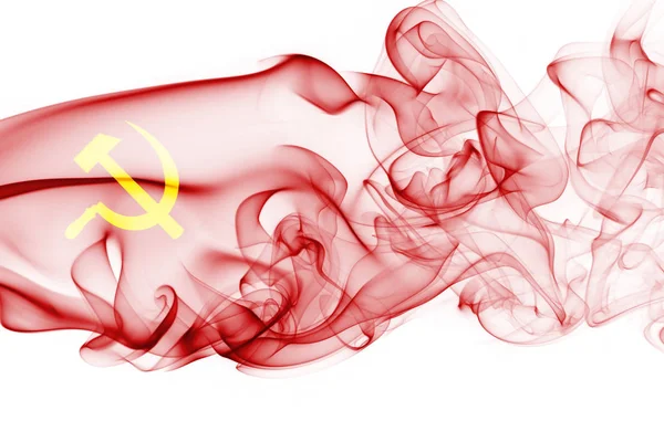 Bandeira nacional comunista do fumo — Fotografia de Stock