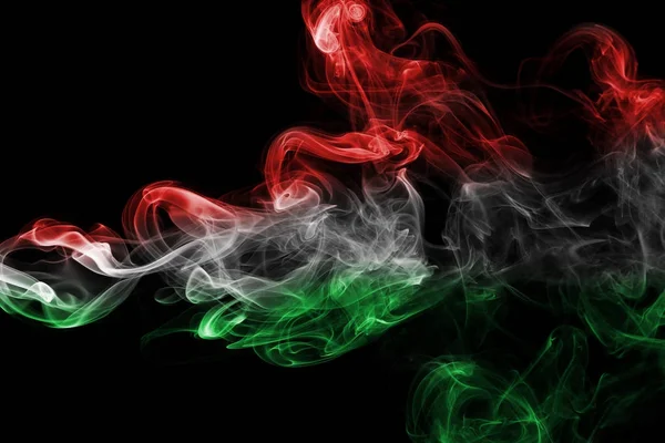 Ungern flagga rök — Stockfoto