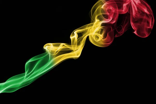 Bandera de humo Malí — Foto de Stock