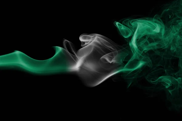 Nigeria smoke flag Stock Picture
