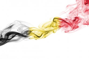 Belçika bayrağı duman