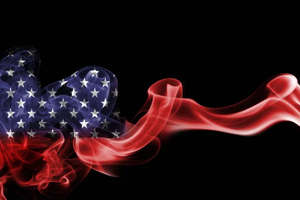 United States flag smoke — Stock Photo, Image