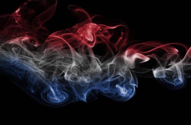 Hollanda bayrağı duman