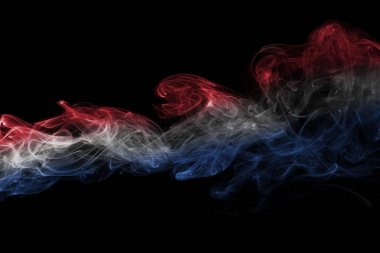 Hollanda bayrağı duman