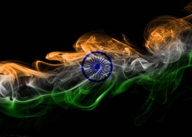 Hindistan bayrağı duman