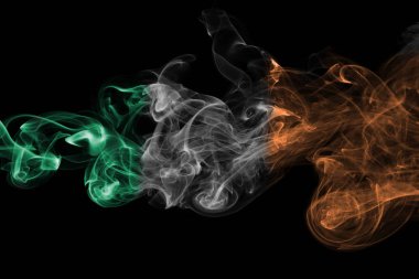 İrlanda bayrağı duman