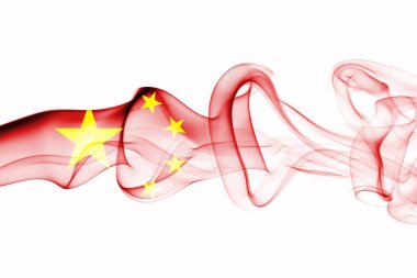 Çin bayrağı duman