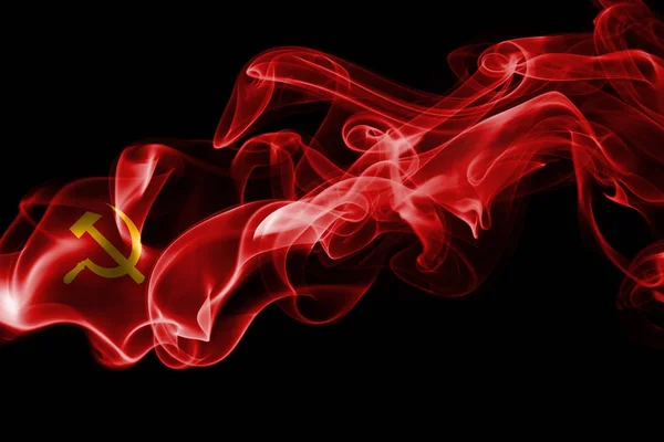 Kommunistiska rök flagga — Stockfoto