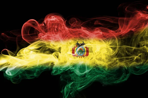 Bolivia national smoke flag — Stock Photo, Image