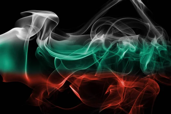 Bandera de humo Bulgaria — Foto de Stock