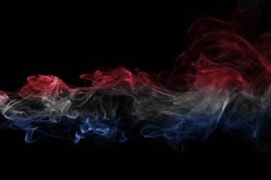 Hollanda bayrağı duman