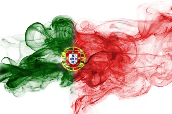 Portugal bandera humo — Foto de Stock